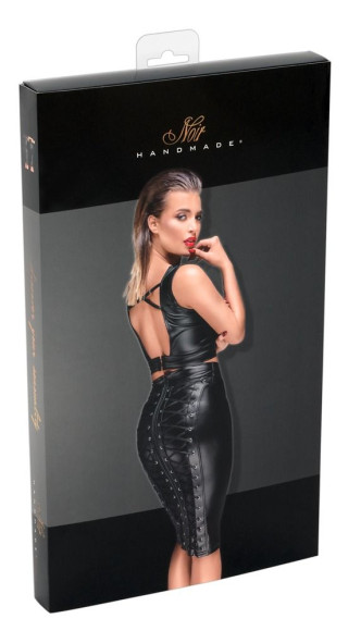 Юбка-карандаш со шнуровками сзади Юбка-карандаш со шнуровками сзади