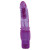 Фиолетовый вибратор с блёстками VIBRATOR JAMMY JELLY HAPPY GLITTER - 21 см.
