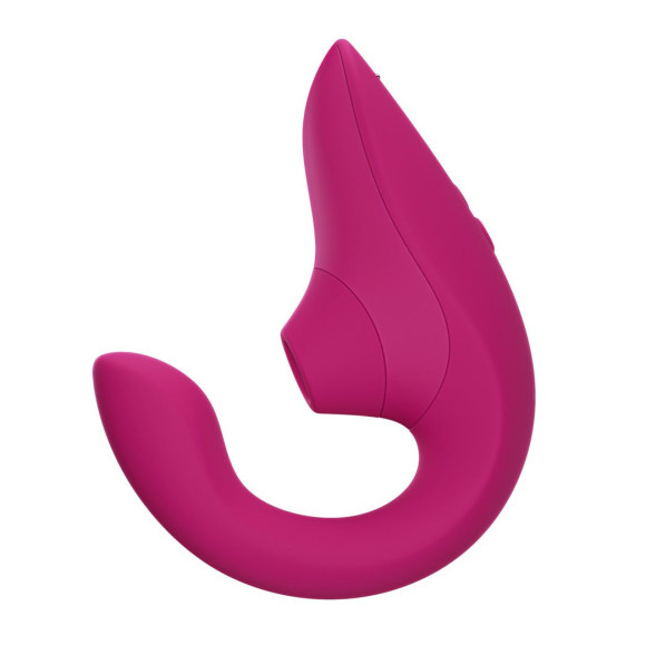 Малиновый вибромассажер для двойной стимуляции Womanizer Blend Малиновый вибромассажер для двойной стимуляции Womanizer Blend