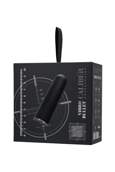 Черная перезаряжаемая вибропуля RealStick CALIBER - 7 см. Черная перезаряжаемая вибропуля RealStick CALIBER - 7 см.