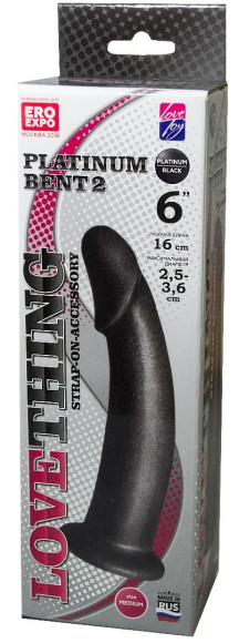 Чёрная насадка на пояс харнесс PLATINUM BENT 2 Чёрная насадка на пояс харнесс PLATINUM BENT 2