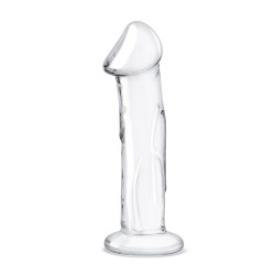 Прозрачный стеклянный фаллоимитатор 6’’ Glass Dildo With Veins & Flat Base - 15,2 см. Прозрачный стеклянный фаллоимитатор 6’’ Glass Dildo With Veins & Flat Base - 15,2 см.