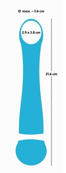 Бирюзовый вибромассажер с температурными режимами Hot n Cold Vibrator - 21,6 см. Бирюзовый вибромассажер с температурными режимами Hot n Cold Vibrator - 21,6 см.