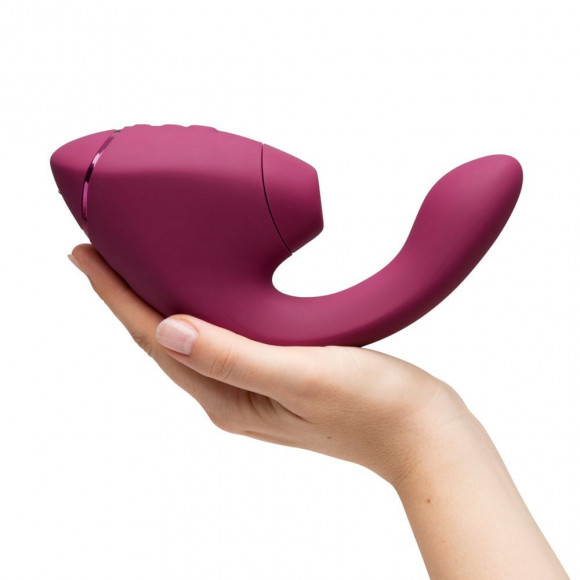 Малиновый двойной стимулятор Womanizer Next Duo