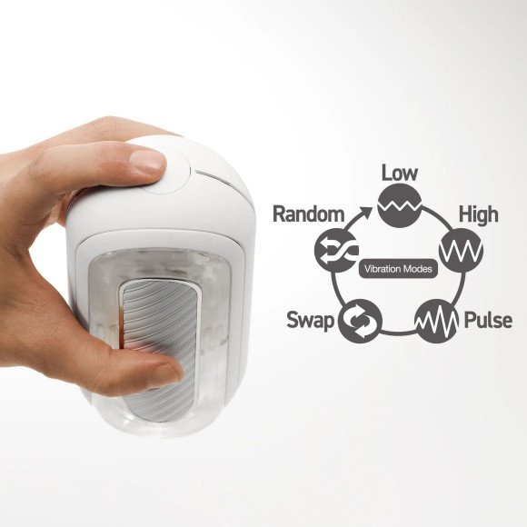 Белый мастурбатор Tenga Flip Zero Gravity с вибрацией Белый мастурбатор Tenga Flip Zero Gravity с вибрацией