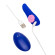Синий вибратор в трусики с пультом ДУ Party Синий вибратор в трусики с пультом ДУ Party