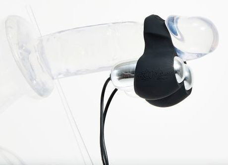 Черный инновационный мужской вибростимулятор JETT Черный инновационный мужской вибростимулятор JETT