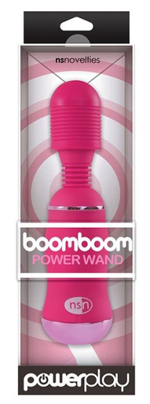 Ярко-розовый вибромассажер с усиленной вибрацией BoomBoom Power Wand Ярко-розовый вибромассажер с усиленной вибрацией BoomBoom Power Wand