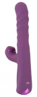 Фиолетовый вибратор-кролик с функцией постукивания и фрикциями 3 Function Rabbit Vibrator - 23,7 см.