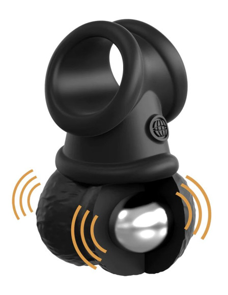 Черная вибронасадка King Cock Ellite The Crown Jewels Черная вибронасадка King Cock Ellite The Crown Jewels