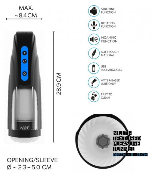 Мощный мастурбатор WYNE Masturbator 09