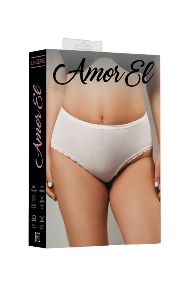 Высокие трусики из полупрозрачной сетки и кружева Высокие трусики из полупрозрачной сетки и кружева