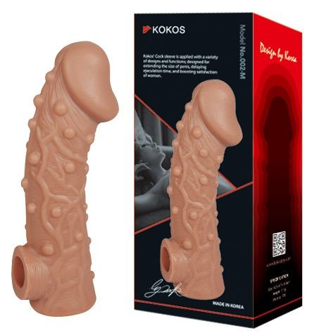 Насадка на фаллос с отверстием для мошонки Cock Sleeve 002 Size L - 17,6 см. Насадка на фаллос с отверстием для мошонки Cock Sleeve 002 Size L - 17,6 см.
