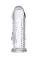 Прозрачная насадка на пенис с шипиками и коготком - 13,5 см. Прозрачная насадка на пенис с шипиками и коготком - 13,5 см.