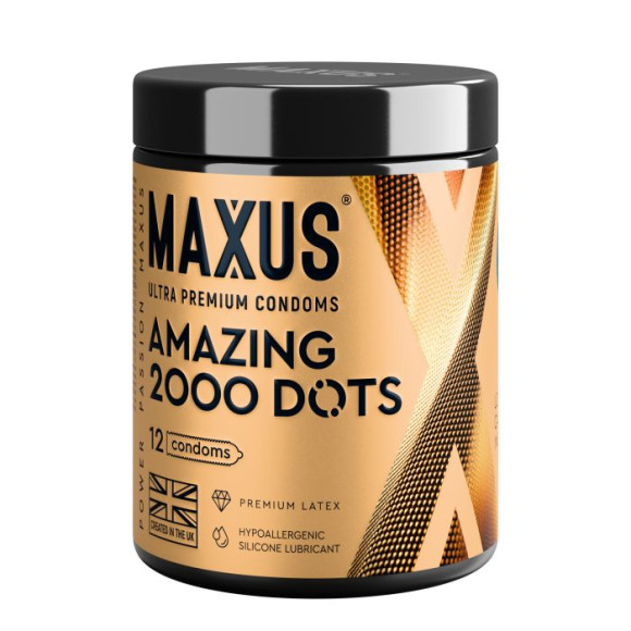 Точечные презервативы MAXUS 2000 Amazing Dots с железным кейсом - 12 шт. Точечные презервативы MAXUS 2000 Amazing Dots с железным кейсом - 12 шт.