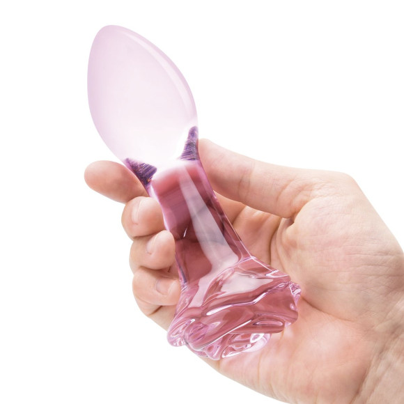 Набор из 3 стеклянных анальных пробок Rosebud Butt Plug Set Набор из 3 стеклянных анальных пробок Rosebud Butt Plug Set