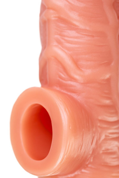 Телесная насадка на фаллос с фиксацией мошонки Cock Sleeve 001 Size M - 15,6 см. Телесная насадка на фаллос с фиксацией мошонки Cock Sleeve 001 Size M - 15,6 см.