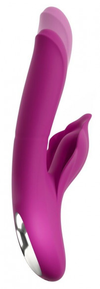 Лиловый вибратор-кролик 4 Function Vibrator - 24 см.