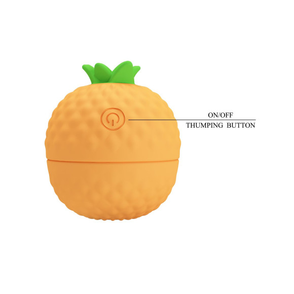 Оранжевый клиторальный стимулятор-ананас Pineapple Secret Оранжевый клиторальный стимулятор-ананас Pineapple Secret