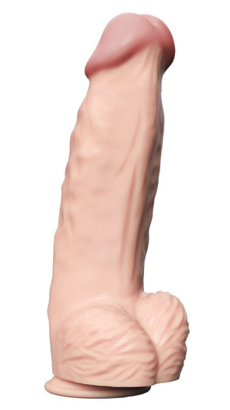Телесный фаллоимитатор-гигант Real Bomb - 26 см. Телесный фаллоимитатор-гигант Real Bomb - 26 см.