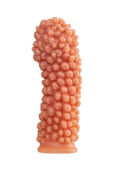 Телесная насадка с мягкими пузырьками - 16,5 см. Телесная насадка с мягкими пузырьками - 16,5 см.