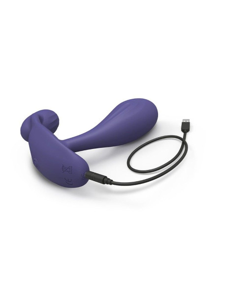 Темно-синий вибромассажер Witty P&G Vibrator with Remote Control Темно-синий вибромассажер Witty P&G Vibrator with Remote Control