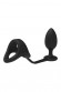 Черное эрекционное кольцо с анальной пробкой Cockstrap With Anal Plug Черное эрекционное кольцо с анальной пробкой Cockstrap With Anal Plug