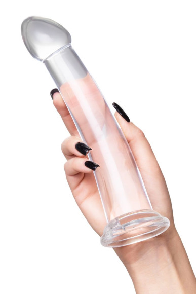 Прозрачный нереалистичный фаллоимитатор Jelly Dildo XL - 22 см. Прозрачный нереалистичный фаллоимитатор Jelly Dildo XL - 22 см.