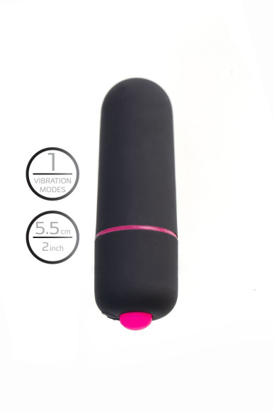 Черная вибропуля A-Toys Alli - 5,5 см. Черная вибропуля A-Toys Alli - 5,5 см.