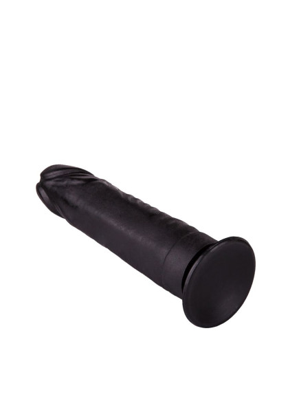 Чёрный фаллоимитатор на подошве-присоске - 17,5 см. Чёрный фаллоимитатор на подошве-присоске - 17,5 см.