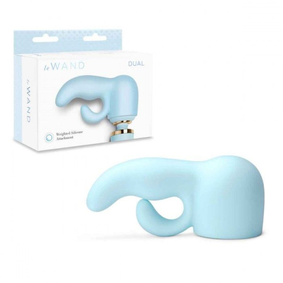 Голубая насадка Dual для вибратора Le Wand Голубая насадка Dual для вибратора Le Wand