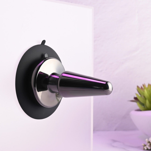 Черная анальная вибропробка Beginner Metal Plug - 11,2 см. Черная анальная вибропробка Beginner Metal Plug - 11,2 см.