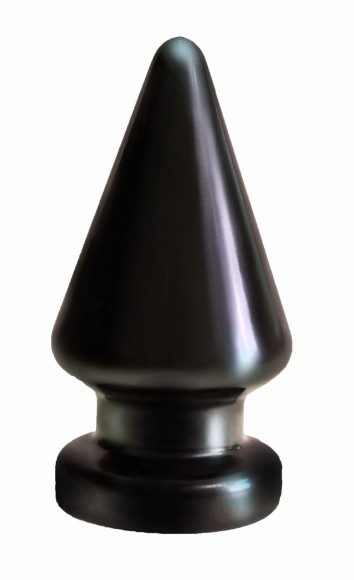 Чёрный анальный плаг большого размера MAGNUM 2 - 13 см. Чёрный анальный плаг большого размера MAGNUM 2 - 13 см.