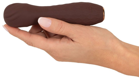 Коричневый вибратор-жезл Hazel 01 - 14 см. Коричневый вибратор-жезл Hazel 01 - 14 см.