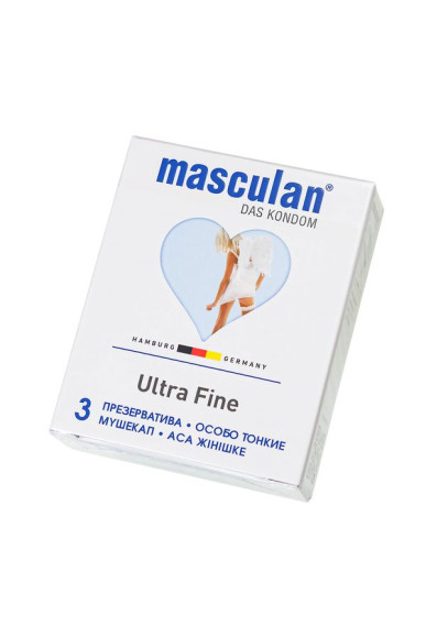 Особо тонкие презервативы Masculan Ultra Fine - 3 шт. Особо тонкие презервативы Masculan Ultra Fine - 3 шт.