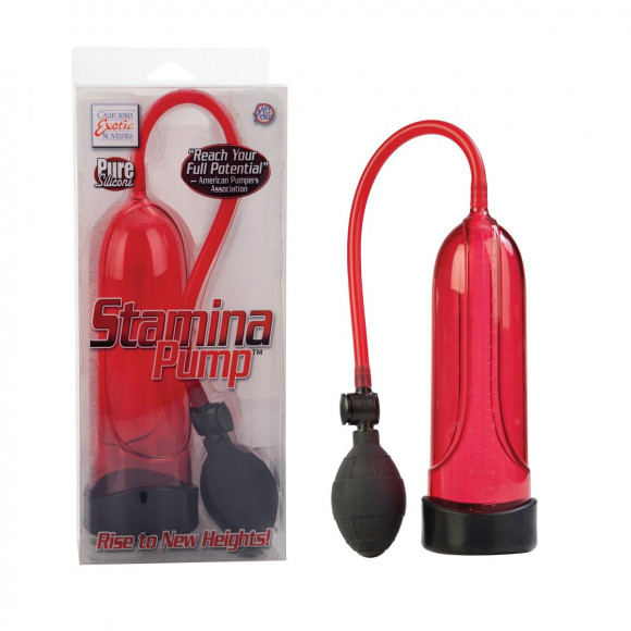 Красная помпа для мужских тренировок Stamina - 21 см. Красная помпа для мужских тренировок Stamina - 21 см.