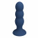 Синяя анальная пробка со смещенным центром тяжести - 16,5 см.