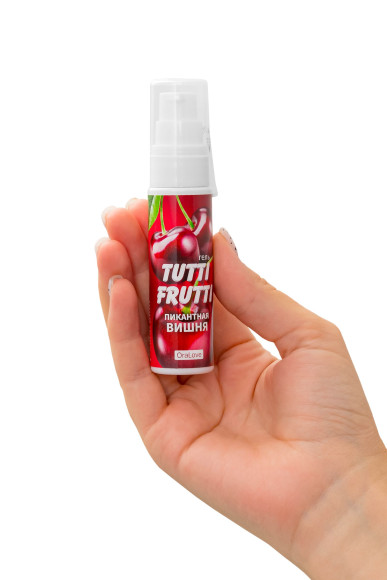 Гель-смазка Tutti-Frutti с вишнёвым вкусом - 30 гр. Гель-смазка Tutti-Frutti с вишнёвым вкусом - 30 гр.