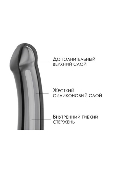 Черный фаллос на присоске Silicone Bendable Dildo S - 17 см. Черный фаллос на присоске Silicone Bendable Dildo S - 17 см.