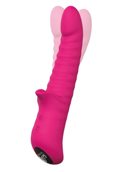 Розовый виброротатор HONEY BEAR - 16 см. Розовый виброротатор HONEY BEAR - 16 см.
