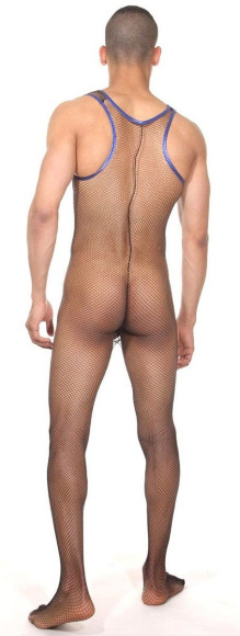 Мужское боди в мелкую сетку Мужское боди в мелкую сетку