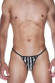 Мужские трусы-стринги в полосочку Мужские трусы-стринги в полосочку