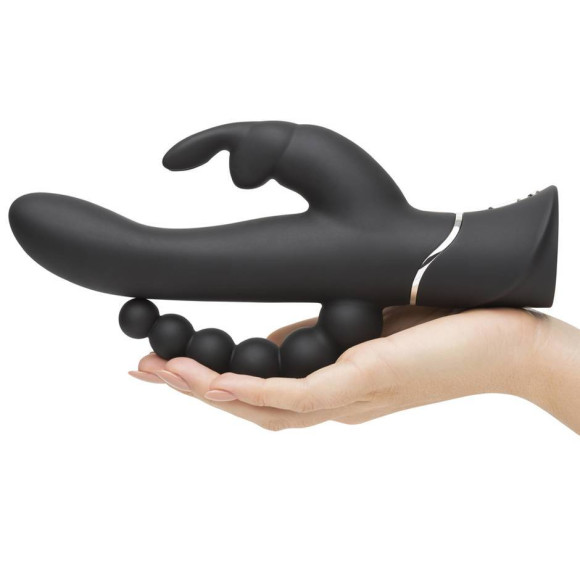 Черный перезаряжаемый вибратор Triple Curve Rechargeable Rabbit Vibrator - 25,4 см. Черный перезаряжаемый вибратор Triple Curve Rechargeable Rabbit Vibrator - 25,4 см.