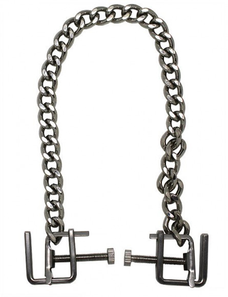 Серебристые винтовые зажимы для груди Серебристые винтовые зажимы для груди