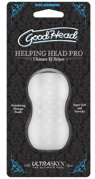 Прозрачный мини-мастурбатор Helping Head Pro Прозрачный мини-мастурбатор Helping Head Pro