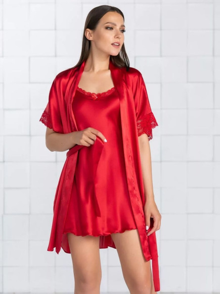 Обворожительный пеньюар с кружевом Обворожительный пеньюар с кружевом