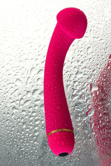 Розовый вибратор с шаровидной головкой - 20 см. Розовый вибратор с шаровидной головкой - 20 см.