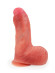 Телесный силиконовый вибратор-реалистик - 16,5 см.