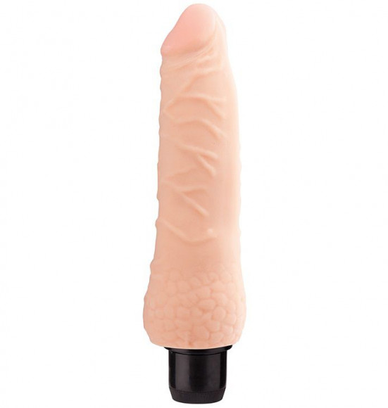 Реалистичный вибромассажёр REALSTUFF 5INCH VIBRATOR - 16 см.