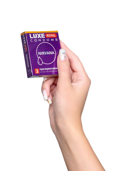 Презервативы с увеличенным количеством смазки LUXE Royal Nirvana - 3 шт. Презервативы с увеличенным количеством смазки LUXE Royal Nirvana - 3 шт.